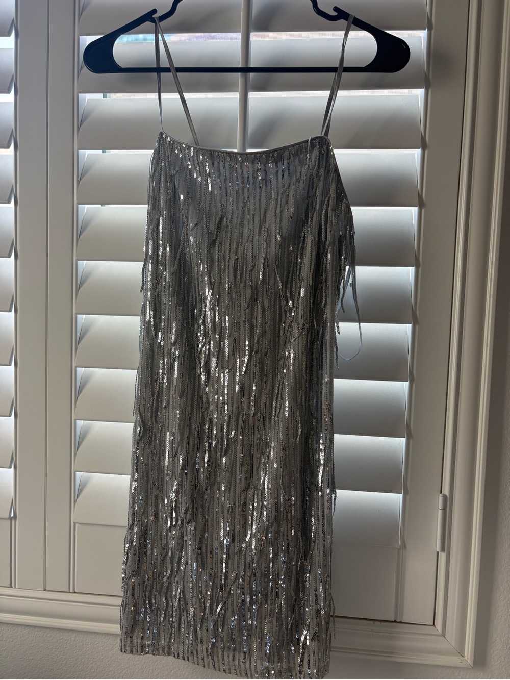 Matix Clothing Company Light Gray Slip Top with Lace Detail